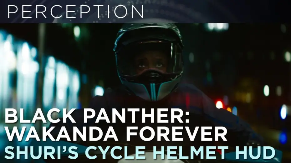 Видео к фильму Чёрная Пантера: Ваканда навеки | Shuri's Motorcycle Helmet HUD