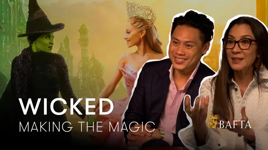 Видео к фильму Злая: Часть первая | Jon M. Chu "Wicked needed a part two" & How Cynthia Erivo supported Michelle Yeoh's singing | BAFTA