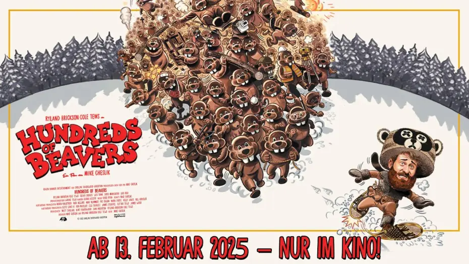Видео к фильму Сотни бобров | HUNDREDS OF BEAVERS - Ab 13.02.25 nur im Kino!