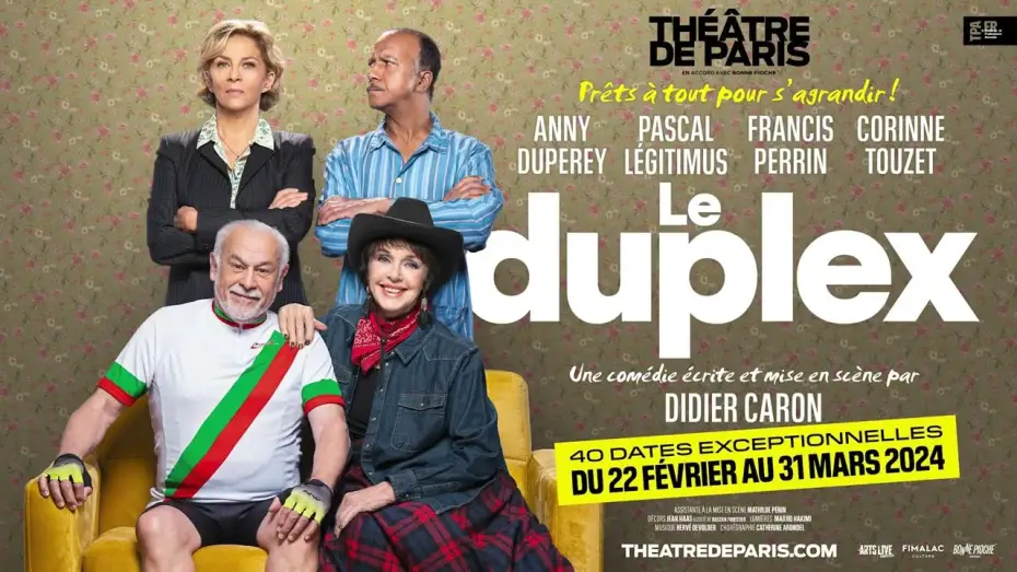 Видео к фильму Le Duplex | Le Duplex // Th&eacute;&acirc;tre de Paris // prolongations jusqu'au 30 juin 2024