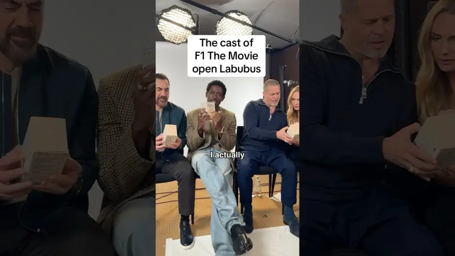 Видео к фильму F1 | The cast and their Labubus are revved up to see the movie in theaters June 27