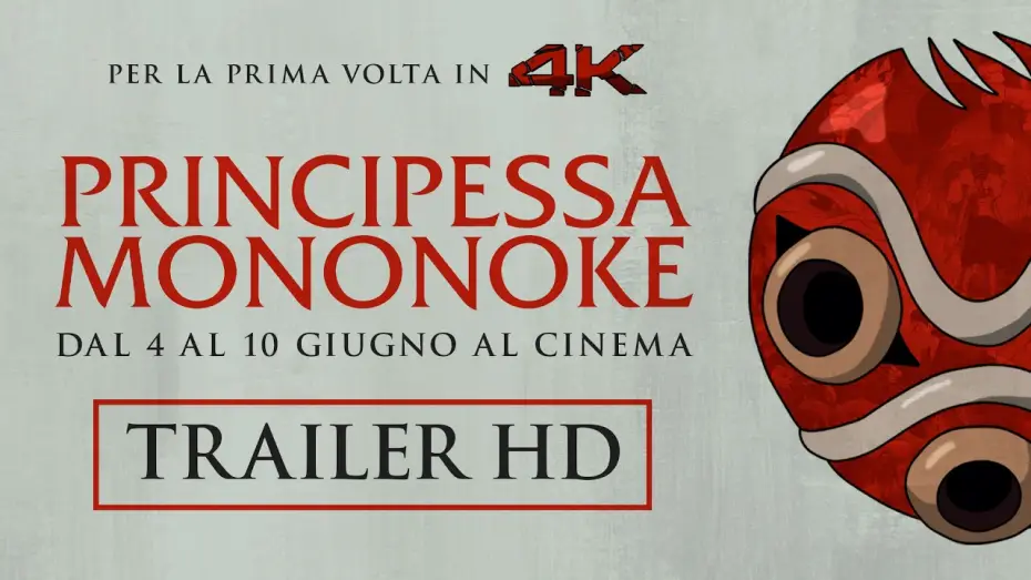 Видео к фильму Принцесса Мононоке | PRINCIPESSA MONONOKE | Evento 4-10 giugno al cinema per la prima volta in 4K e con nuovo doppiaggio