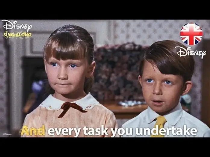 Видео к фильму Мэри Поппинс | A Spoonful Of Sugar - Lyric Video