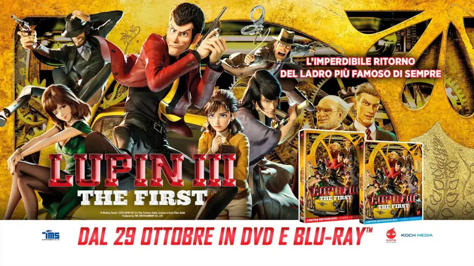 Видео к фильму Люпен III: Первый | Lupin III - The First - Trailer Italiano Ufficiale Edizioni Home Video