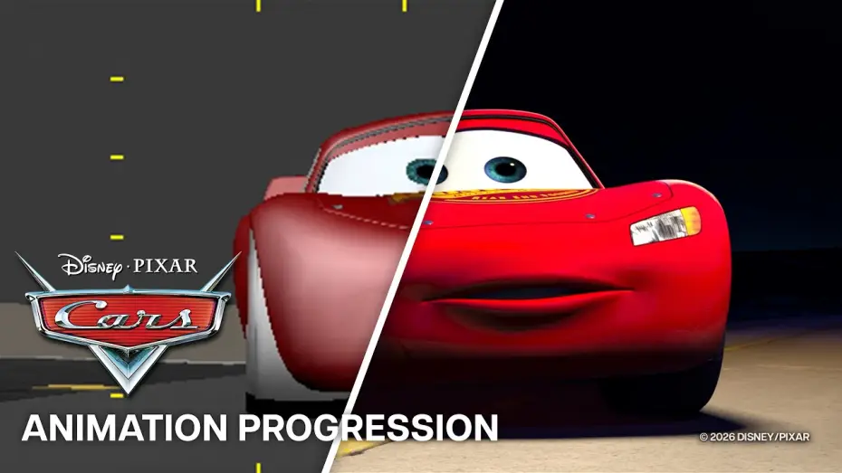 Видео к фильму Тачки — Animation Progression