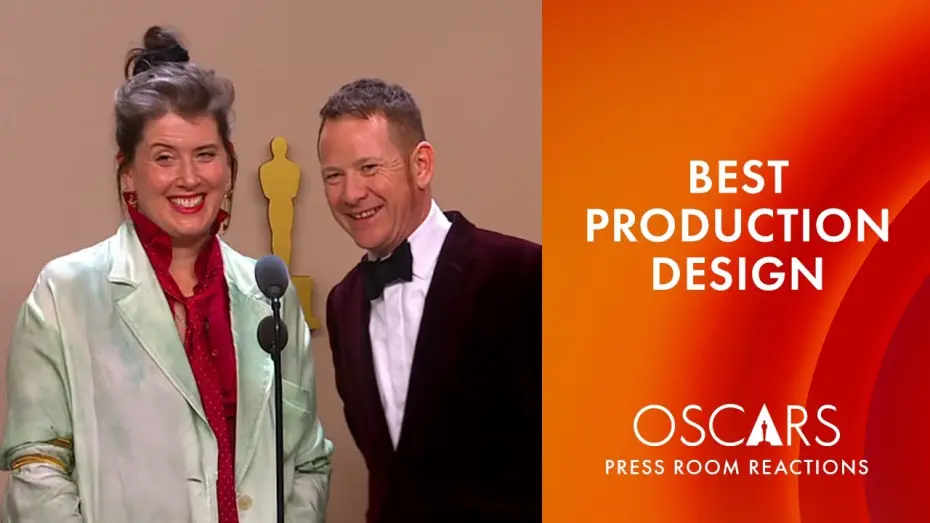 Видео к фильму Бедные-несчастные | Best Production Design | 'Poor Things' | Oscars 2024 Press Room Speech