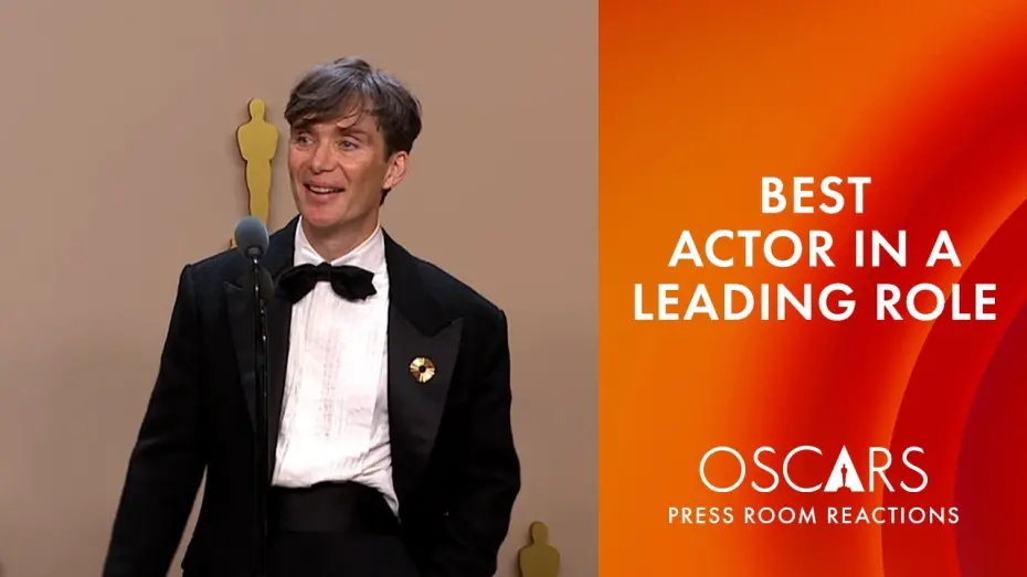 Видео к фильму Оппенгеймер | Cillian Murphy | Best Actor in a Leading Role | Oscars 2024 Press Room Speech
