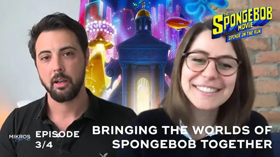 Видео к фильму Губка Боб в бегах | [Talks][#SpongeBobMovie​] Bringing the Worlds of SpongeBob Together 3/4