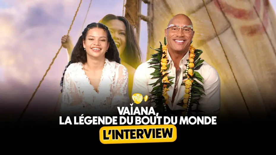 Видео к фильму Моана — L'INTERVIEW - VAIANA, LA LÉGENDE DU BOUT DU MONDE (Dwayne Johnson & Catherine Laga'aia )