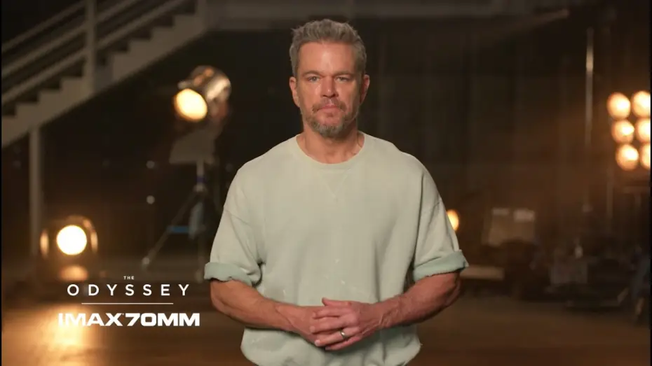 Видео к фильму Одиссея | Matt Damon on IMAX 70MM