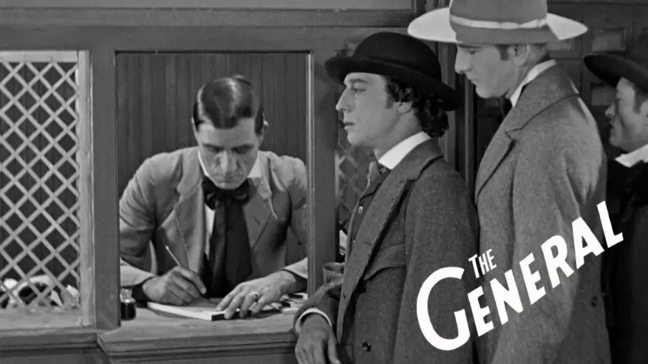 Видео к фильму Паровоз Генерал | Buster Keaton Rejected from the Army &ndash; Enlistment Scene