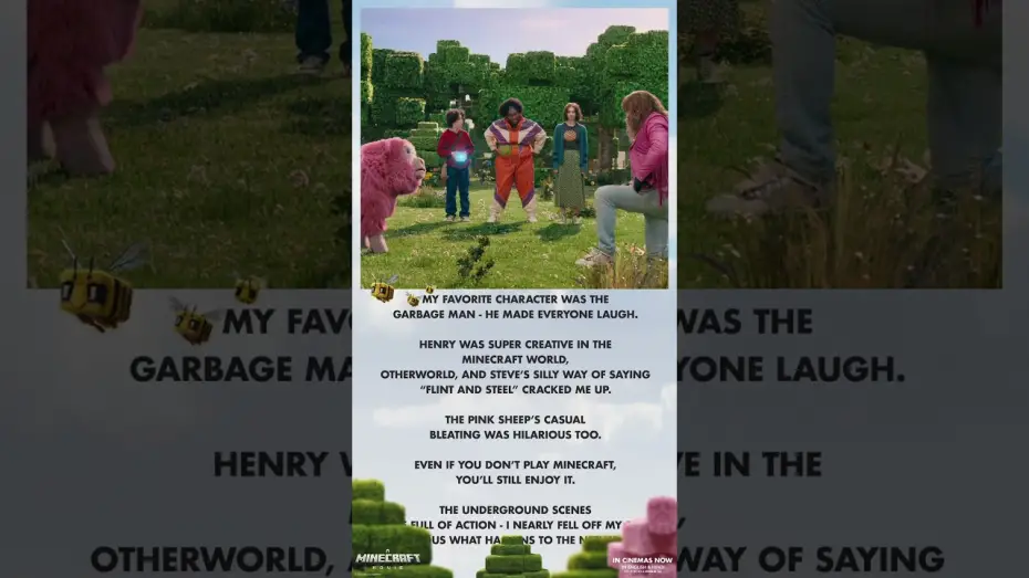 Видео к фильму A Minecraft Movie | A Minecraft Movie: A 9-Year-Old Fan's Review