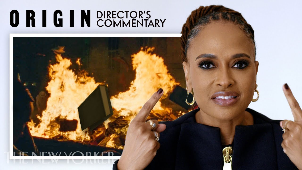 Видео к фильму Истоки | How Ava DuVernay Recreated A Historic Book Burning Scene In &ldquo;Origin&rdquo; | The New Yorker