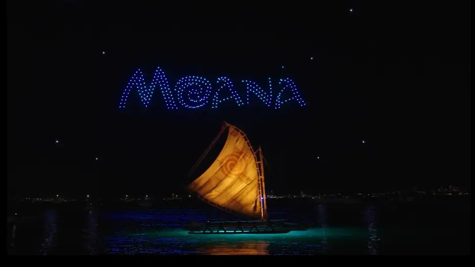 Видео к фильму Моана — Drone Show