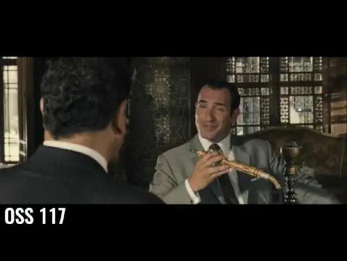 Видео к фильму Агент 117: Каир, шпионское гнездо | OSS 117 - Le Caire nid d'espion - Sc&egrave;ne culte - Elle gueule mon vieux !