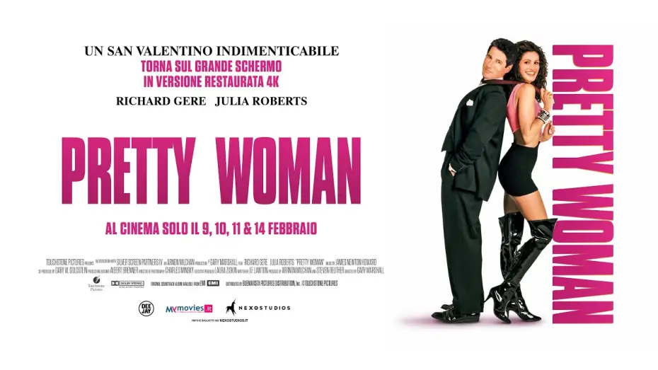 Видео к фильму Красотка | PRETTY WOMAN - Al cinema il 9, 10, 11 e 14 febbraio - TRAILER