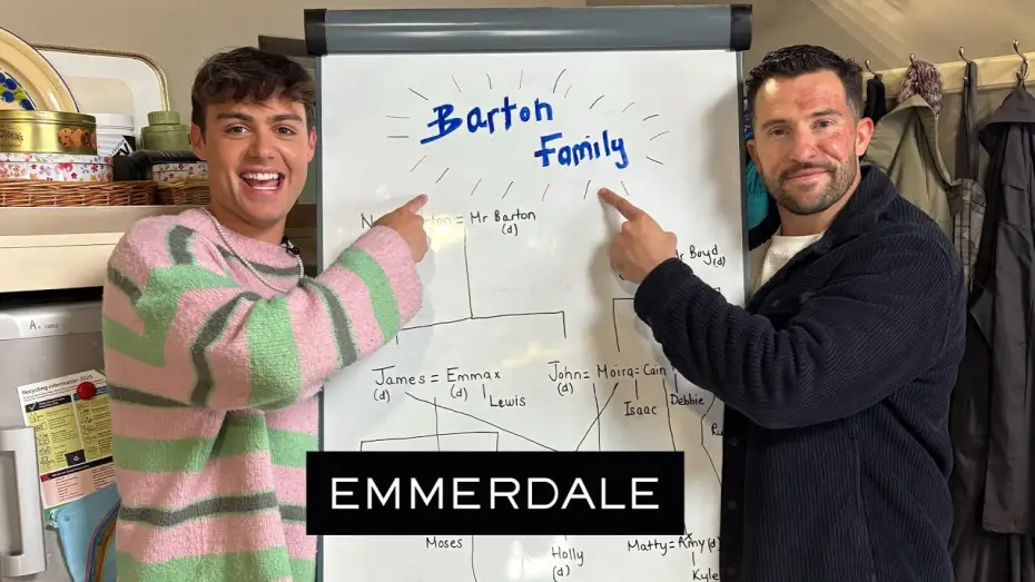 Видео к сериалу Ферма Эммердейл — Mike Parr Schools Bradley Riches on the Bartons! | Emmerdale Family Tree Fun