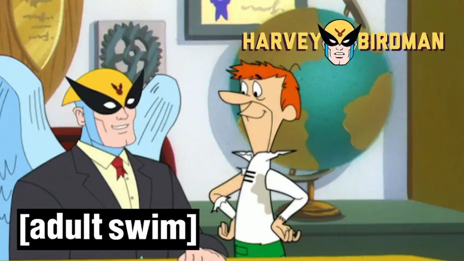 Видео к сериалу Харви Бердмэн, адвокат — Harvey Meets the Jetsons | Harvey Birdman, Attorney at Law | Adult Swim