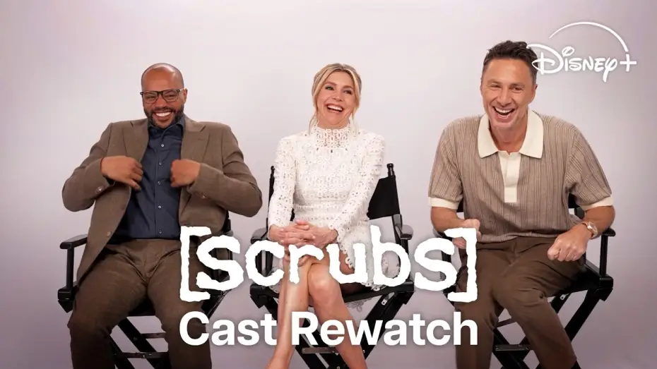 Видео к сериалу Клиника — Zach Braff, Donald Faison & Sarah Chalke Watch Classic Scrubs Moments