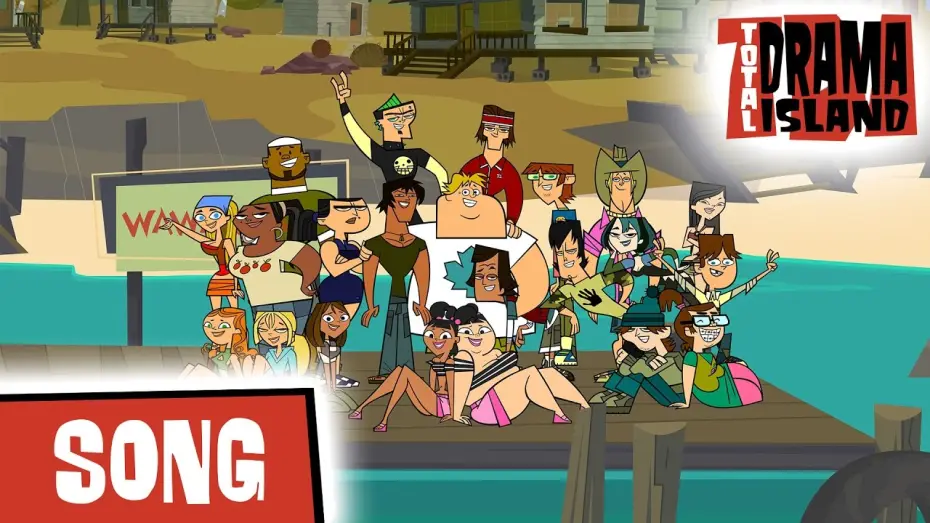 Видео к сериалу Остров отчаянных героев — TOTAL DRAMA ISLAND: 🎶 Opening Theme Song 🎶 (S1)