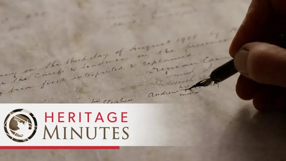 Видео к сериалу Heritage Minutes — Heritage Minutes: Naskumituwin (Treaty)