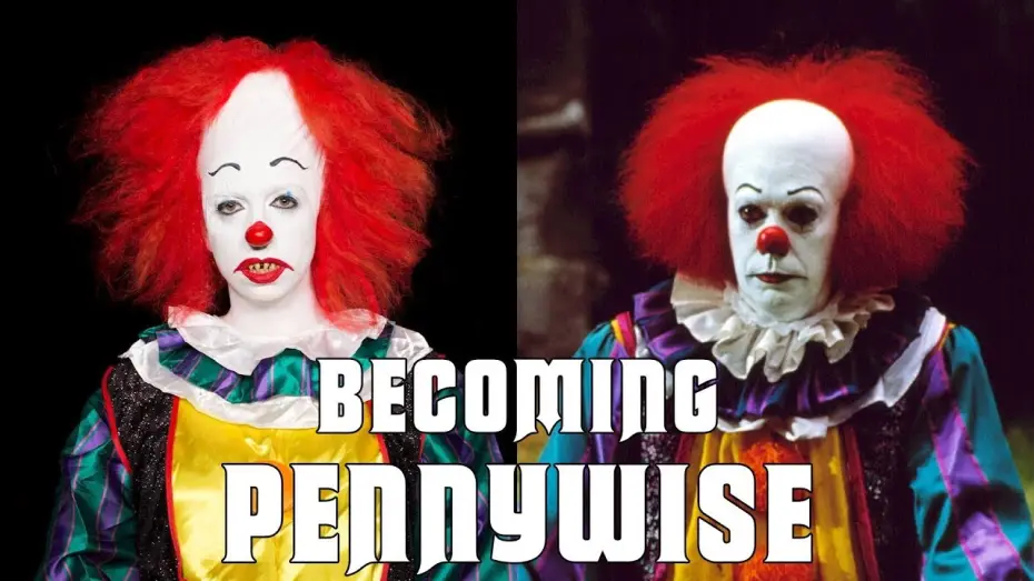 Видео к сериалу Оно — Becoming Pennywise, Stephen King’s killer clown
