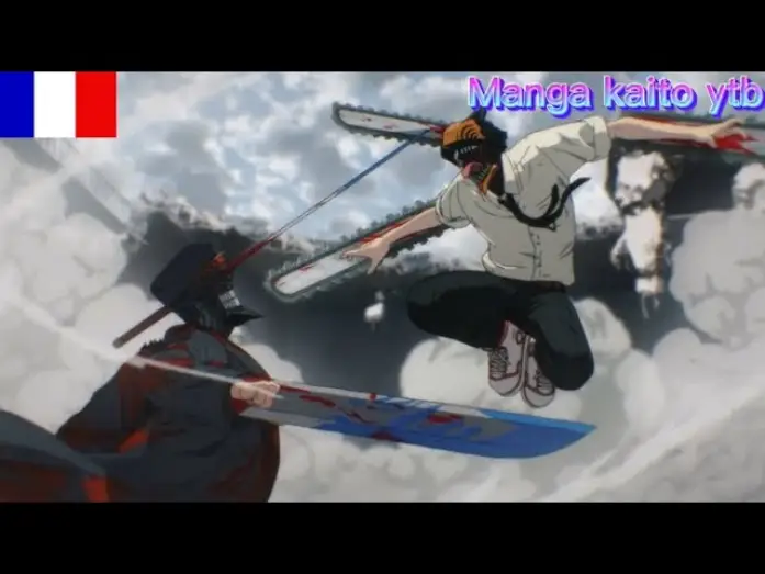 Видео к сериалу Человек-бензопила — Denji vs Demon katana |Chainsaw man VF🇫🇷|