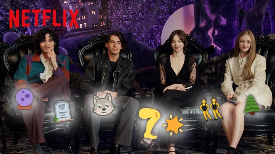 Видео к сериалу Уэнздей — The Cast Spoil Season 2 with Emojis Only