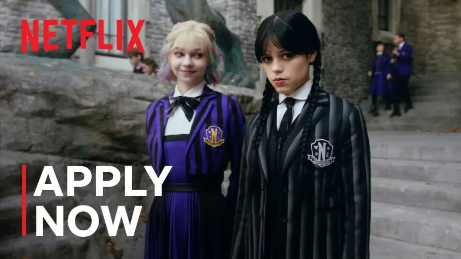 Видео к сериалу Уэнздей — Attend Nevermore Academy with Wednesday Addams