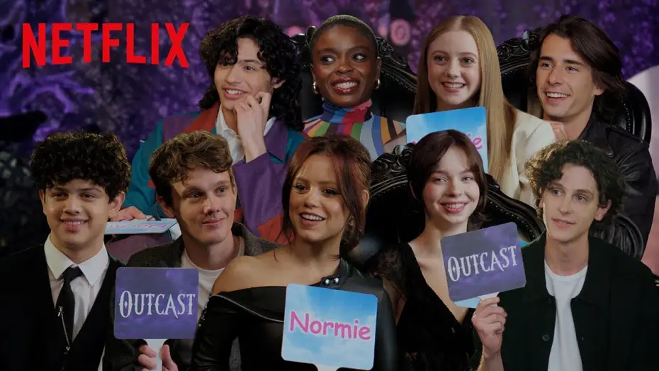 Видео к сериалу Уэнздей — The Wednesday Cast Judges Netflix Characters as Outcasts vs. Normies