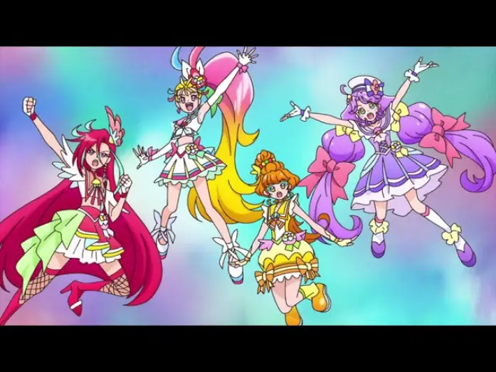Видео к сериалу Тропическая помада! Хорошенькое лекарство — Opening 2 | Viva Spark! Tropical-Rouge! Precure with Tropical Club - Machico, Fairouz Ai, Yumiri Hanamori, Yui Ishikawa, Asami Seto & Rina Hidaka