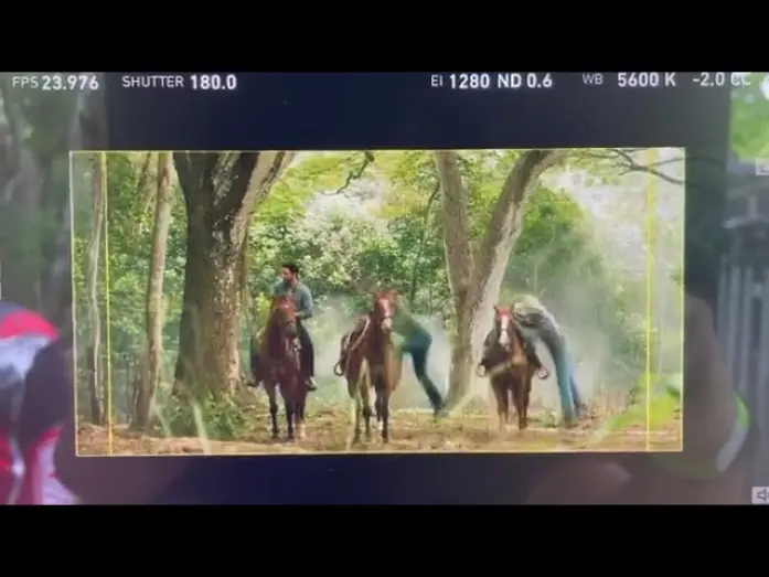 Видео к сериалу Морская полиция: Гавайи — Horseback riding in a behind the scenes video