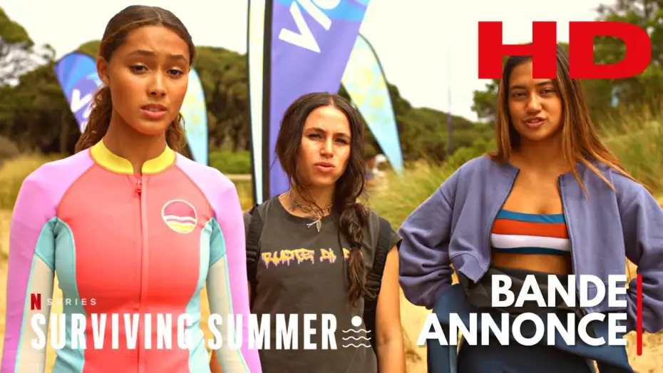Видео к сериалу Лето на сёрфе — SURVIVING SUMMER - Saison 1 - Bande Annonce VF (Netflix 2022)
