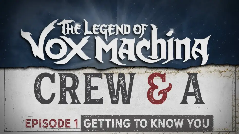 Видео к сериалу Легенда о Vox Machina — Crew & A Episode 1: Getting to Know You