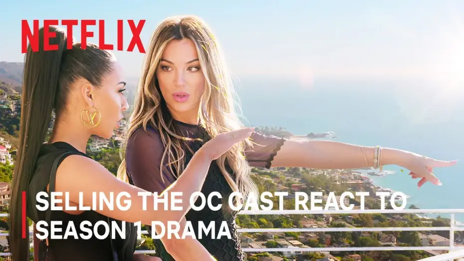 Видео к сериалу Продажи с видом на закат: округ Ориндж — Сезон 1 — Cast React to the Drama of Season 1