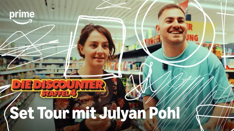Видео к сериалу Die Discounter — Hinter den Kulissen von Die Discounter mit Julyan Pohl