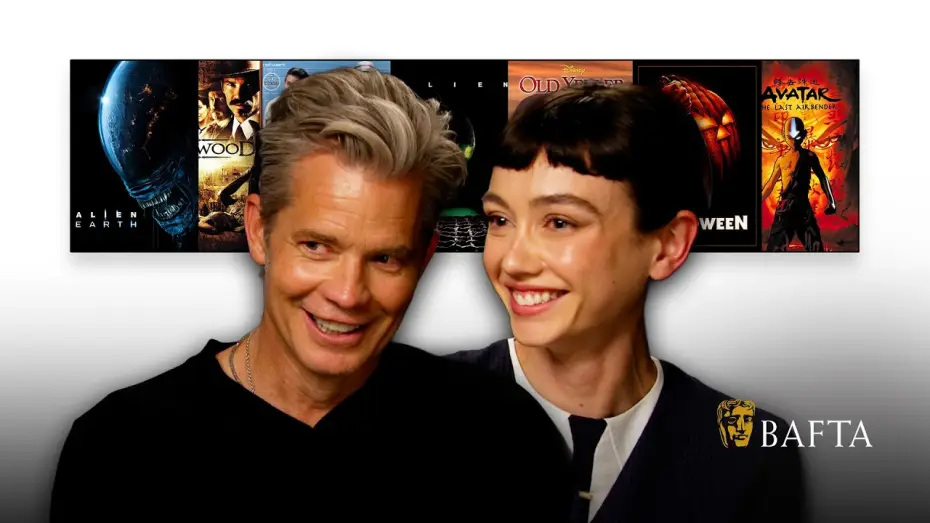 Видео к сериалу Чужой: Земля — Alien Earth's Timothy Olyphant & Sydney Chandler Remember Their Hilarious First Auditions | BAFTA