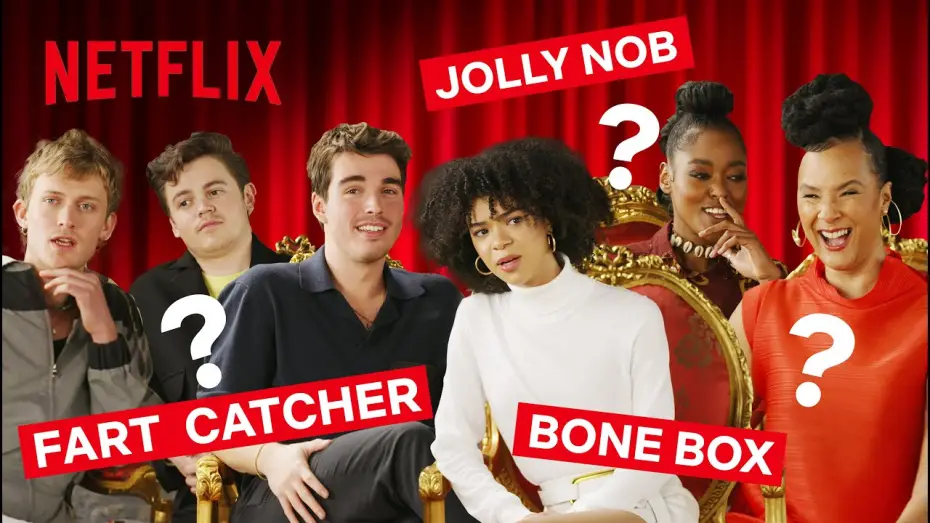 Видео к сериалу Королева Шарлотта: история Бриджертонов — Georgian Slang with the Cast of Queen Charlotte: A Bridgerton Story | Netflix