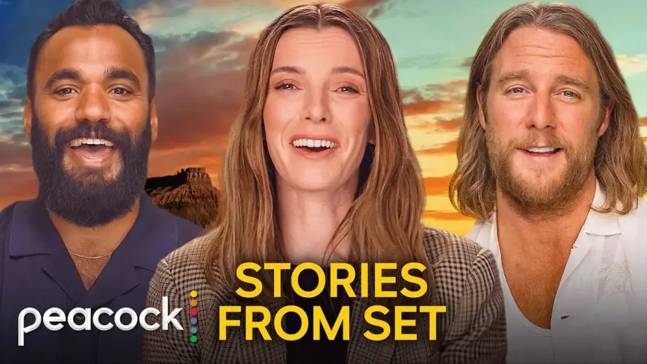 Видео к сериалу Миссис Дэвис — Set Diaries with Betty Gilpin, Jake McDorman, and Andy McQueen