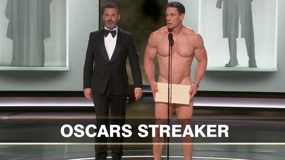 Видео к сериалу Церемония вручения премии «Оскар» — John Cena (Sort Of) Streaks at the Oscars