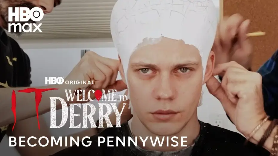 Видео к сериалу Оно: Добро пожаловать в Дерри — Bill Skarsgård Pennywise Transformation
