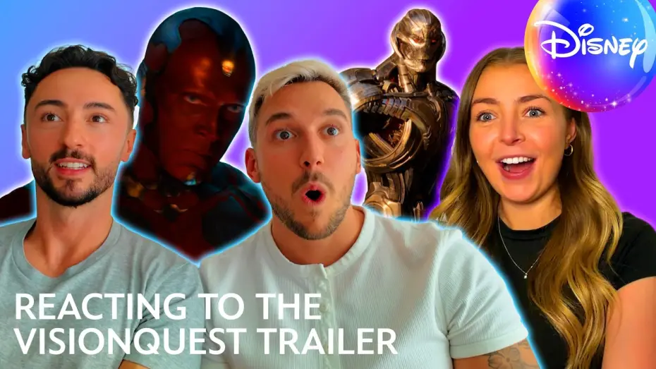 Видео к сериалу Квест Вижна — Trailer Reaction! | Disney UK Reacts