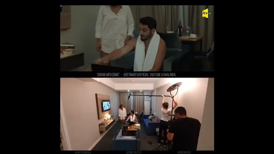 Видео к сериалу Сезон скорпиона — "Əqrəb Mövsümü" serialı (backstage) #əqrəbmövsümü