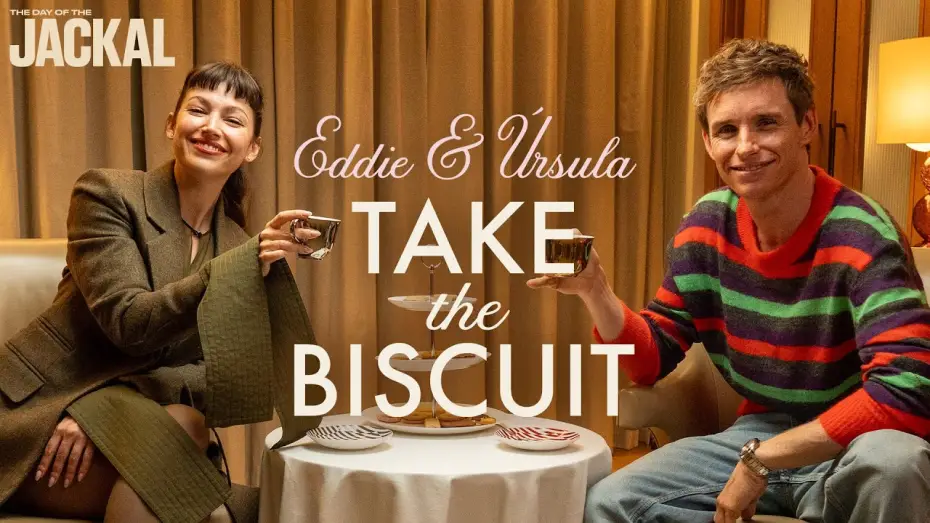 Видео к сериалу День Шакала — Eddie Redmayne Teaches Úrsula Corberó the Art of Eating a Jaffa Cake