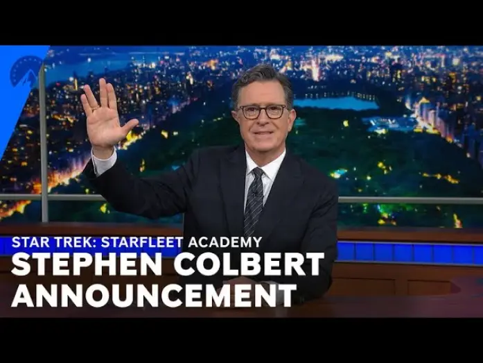 Видео к сериалу Звездный путь: Академия Звездного флота — Stephen Colbert Announcement