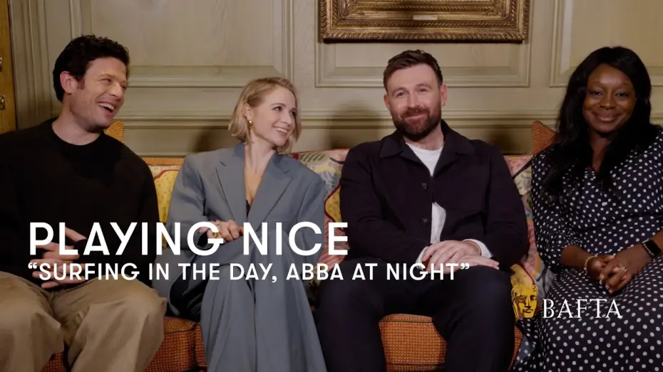 Видео к сериалу Веди себя прилично — James Norton and the Playing Nice cast pretended to be ABBA in Cornwall | BAFTA
