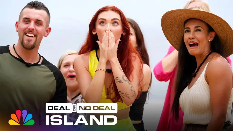 Видео к сериалу Сделка или нет: Остров — The Banker Drops the First Briefcases | Deal or No Deal Island | Sneak Peek | NBC