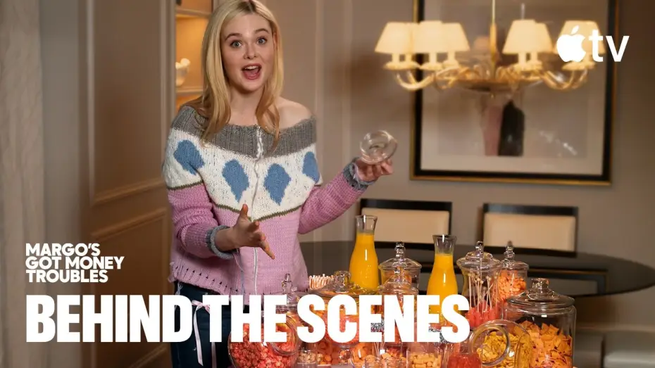 Видео к сериалу У Марго проблемы с деньгами — Elle Fanning, Nick Offerman & Thaddea Make Orange Meal