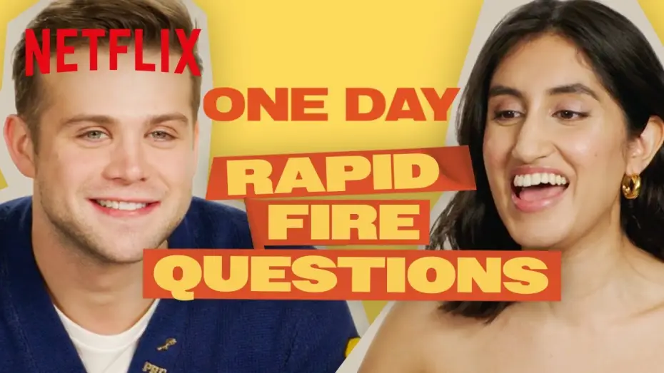 Видео к сериалу Один день — Ambika Mod and Leo Woodall Answer Rapid(-ish) Fire Questions
