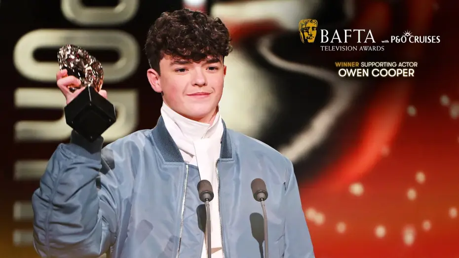 Видео к сериалу Переходный возраст — "And three... The Beatles" Owen Cooper Wins Supporting Actor for Adolescence | BAFTA TV Awards 2026
